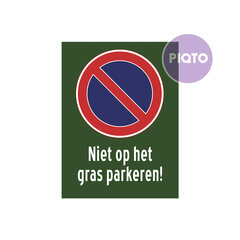 "Niet op het gras parkeren!"