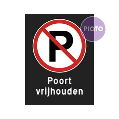 "Poort vrijhouden"