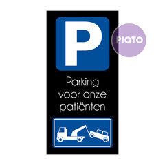 "Parking voor onze pati&euml;nten"