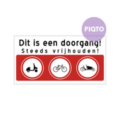 "Dit is een doorgang!"