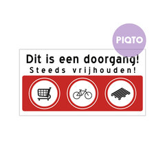 "Dit is een doorgang!"