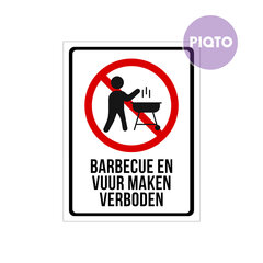 "Barbecue en vuur maken verboden"