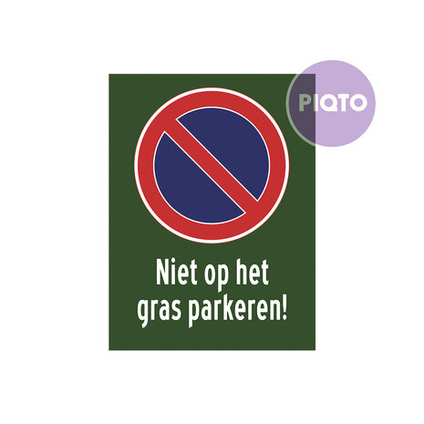 "Niet op het gras parkeren!"