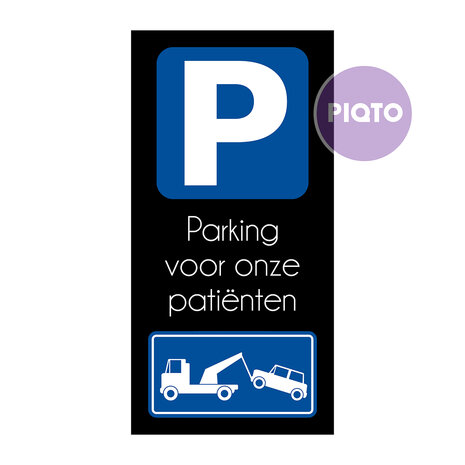 "Parking voor onze pati&euml;nten"