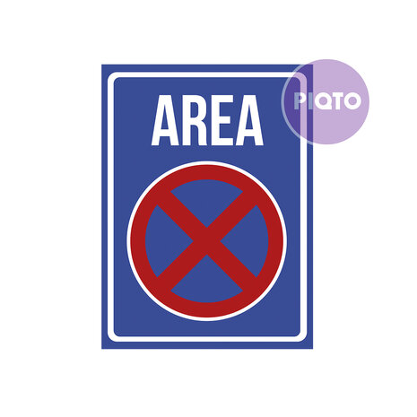 "Area" - Stilstaan en parkeren verboden