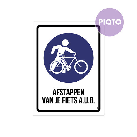 "Afstappen van je fiets a.u.b."
