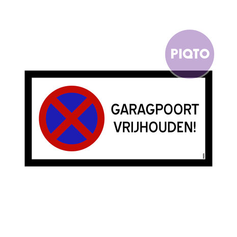 "Garagepoort vrijhouden"