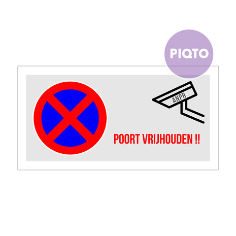 "Poort vrijhouden!!" + ANPR camera
