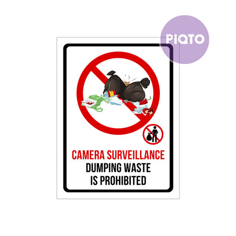 "Camera surveillance - Dumping waste is prohibited"